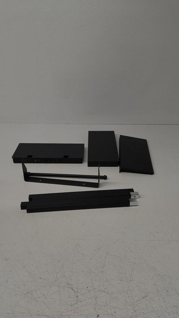 3 Tier Bathroom Wall Shelf With Hanging Towel 5.5×12.5" shelves