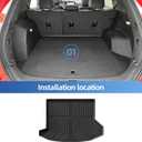 Floor Mats & Trunk Mat for Chevy Equinox/GMC Terrain 2025 2026 | Not Fit EV,2026 EquinoxAccessories,All Weather Floor Liner,1st & 2nd Row,Car Mats,Cargo Mat,Heavy Duty,Non-slip,TPE,Black