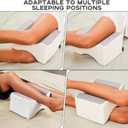 Side Sleeper Pillow, Knee Pillow for Side Sleepers, Smooth Spine Alignment Pillow, Sciatica Pain Relief Pillow (Grey)-2PCS