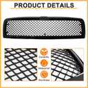 Glossy Black Grille Grill For Dodge RAM 1500 2500 3500 Mesh Hood Bumper Grill Grille Kit Cover Guard 1994 1995 1996 1997 1998 1999 2000 2001 2002