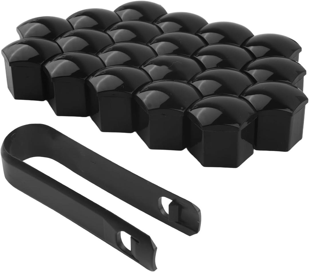 20PCS 21mm Lug Nut Covers with Disassembly Tool,Hex Lugnut Covers for Protecting & Decorating Wheel Bolts,Rust-Resistant Car Accessories Lug Nut Caps for Cars SUVs (21mm)