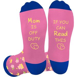 Birthday Gifts for Men Women,Fathers Day Mothers Day Christmas Gifts for Dad Mom Grandparents Friends,Funny Socks (Pink)