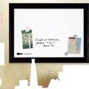 Quartet Magnetic Dry Erase Board, 17" x 23" Whiteboard/White Board, Black Frame (79282)