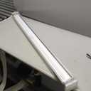 Persilux Cordless Zebra Blinds for Windows Free-Stop Roller Windows Shades (46" W X 64" H, White) Dual Layer Light Control for Day and Night, Light Filtering Sheer Shades for Home, Easy to Install