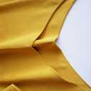 Wantschun Womens Silk Satin Camisole Cami Plain Strappy Vest Top T-Shirt Blouse Tank Shirt V-Neck Spaghetti Strap XS-4X (Yellow, S)