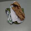 Nora's Nursery Morning Dew Cloth Diapers 7 Pack with 7 Inserts & 1 Wet Bag - Waterproof Cover, Washable, Reusable & One Size Adjustable Pocket Diapers for Newborns and Toddlers - Sage and Sea