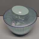 COOK WITH COLOR Electric Salad Spinner, Round 4.5L Capacity  Fast Drying & Easy Spin for Fresh Greens, Green