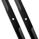 ILONPA 38" Low-Lift Mower Blades for John Deere AM100946 M82408 Lesco 050536 GT235 GT242 LT133 LX188 S92 SRX95 STX38 SX95 38 inch Deck Lawn Mower Replace AM100946 M82408 050536, Black