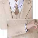 Boys Suits Wedding Ring Bearer Outfits Kids Dress Clothes Easter Prom Formal Tuxedo Suit Set with Bowtie, Tie, 7Y