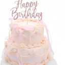 26PCS Ribbon Bow Cake Topper Pearl Bow Party Supplies Bow Theme Cake Topper