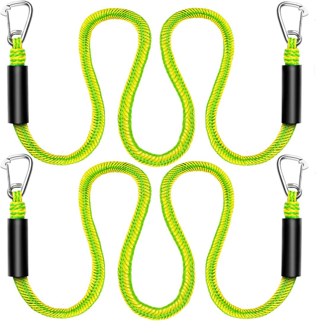 Botepon Boat Bungee Dock Lines, Boat Bungee Anchor Lines, Boat Bungee Anchor Rope, PWC Anchor Line, PWC Accessories, Jet Ski Accessories (7-14 feet Anchor Rope)