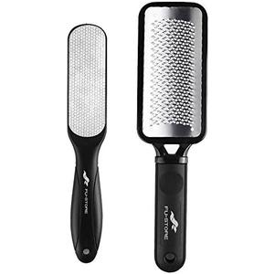 Fu Store 1 Foot Files Callus Remover Stainless Steel Foot Rasp  and Dual Sided Feet File Professional Scrubber Pedicure Tools Premium for Feet Care Remove Hard Skin