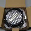 LED Off Road Lights pods 7 Inch 15000Lumen Bumper Round LED Light Bar 201W 12V 24V 6500K Tractor Driving Fog Flood Spot Beam Work Lighting for Pickup SUV ATV UTV Truck 2Pack