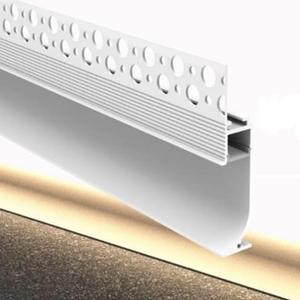 Besseto White Baseboard LED Aluminum Channel,3 x 2m Toe Kick LED Strip Light Aluminum Channel Profile Skirtingboard Baseboard Light for Living Room Bedroom Kitchen Home Theater(White 3Pack 2M 6.6ft)