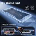 SMARTDEVIL 2 Pack Privacy Screen Protector for iPhone 16 Pro, 28 Anti-Spy 9H Tempered Glass, Impact & Scratch Resistant, Auto Dust & Bubble-Free Install Frame, Easy to Install, Case-Friendly