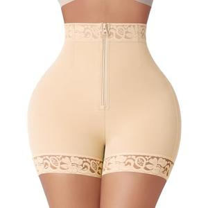 FeelinGirl Body Shaper for Women Butt Lifting Shapewear Tummy Control Panties with Hook Zipper Closure Size S