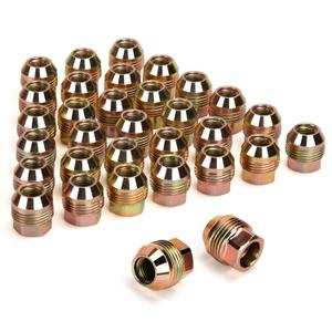 Dynofit M14x1.5 Lug Nuts Compatible with Chevy Silverado GMC Sierra 2500 3500,32pcs OEM Wheel Nuts for Suburban C3500, Express 3500 K3500, 14x1.5 Open End Nuts for Savana Fit Factory Wheel