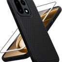 FNTCASE for OnePlus 15 Case: 14FT Heavy Duty Military Grade Drop Protection for One Plus 15 Case with Screen Protector, Non-Slip Anti-Fingerprint Shockproof Matte Soft TPU Phone Cover - Black