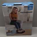 COMFIER Shiatsu Foot Massager with Heat, Kneading Rolling,Vibration, Compression,Remote Control,Foot Massage for Neuropathy,Plantar Fasciitis,Size 13 (Matte Black)