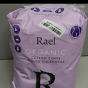Rael Disposable Underwear for Women, Organic Cotton Cover - Postpartum Essentials, Leak Locker, Unscented, Maximum Coverage (Size L-XL, 20 Count)
