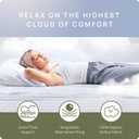 Extra Thick Pillow Top 3 Inch Mattress Topper King Size for Firm Mattress, Cooling Fluffy Cotton Hotel Mattress Bed Topper for Cloud Like Sleep & Back Pain, Plush Soft Pad, Fit to 6-22 Mattress