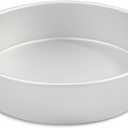 10 Inch Cake Pans, Aluminum Round Cake Baking Pans Tins For for birthday cake party cake, Non-Toxic, Only Handwasher.Silver(103 round Cake Pan)