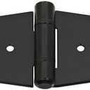 National Hardware N881-946 V847 Ornamental Strap Hinges in Black, 2 pack