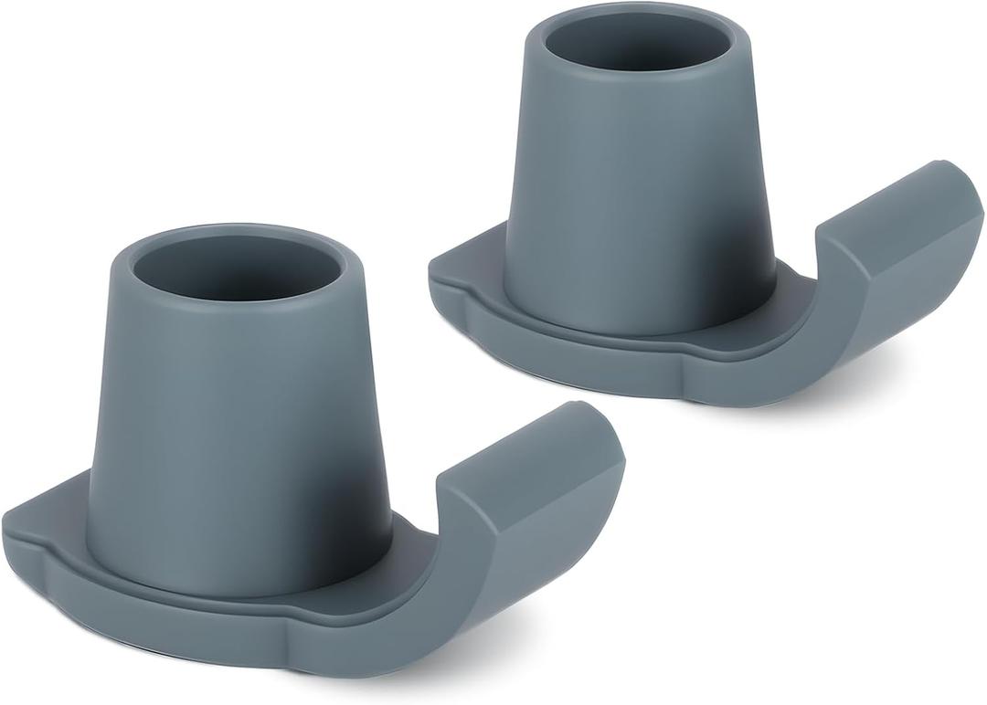 Walker Ski Glides for Folding Walkers - Universal Walker Glide Caps & Sliders, Walker Feet Glides, Ideal Mobility Walker Accessories for Seniors (2Pack, Gray)