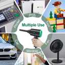 Air Duster - Electric Air Blower - 5.74oz High Power Cleaning for Computer - PC - 2 Gear Compressed Air (Green)