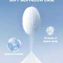 Mulberry Silk Pillowcase for Hair and Skin, SGMSILK 22 Momme Natural Silk Pillow Cases with Zipper, 6A Soft and Smooth Single Sided Pure Silk Pillow Cover (White, King 20"x36")