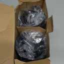 SUNVIE 2 Pack Up Lights Indoor Floor Can Light Uplighting Indoor Spotlight with 2700K GU10 Bulb Accent Lighting Floor Uplighting for Home Plant Picture, UL Listed 5.9 FT Plug Cord & Foot Switch (Black)