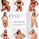 FINETOO 8 Pack Cotton Thongs for Women Sexy G-string Thong Ladies Panties Womens Underwear S-XXL