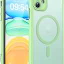 TOCOL Magnetic for iPhone 11 Case, Upgraded Full Camera Protection, Compatible with MagSafe, Military Grade Protection, Bumper for iPhone 11 6.1 Inch, (Light Green)