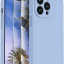 FireNova Designed for iPhone 13 Pro Max Case, Silicone [Camera Protection] Phone Case, Soft Anti-Scratch Microfiber Lining Inside, 6.7 inch, Light Blue