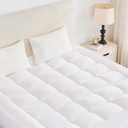 Extra Thick Mattress Topper Queen Size, 1400 GSM Soft Pillow Top Mattress Topper, Down Alternative Memory Foam with 8-21 Inch Deep Pocket Bed Topper Pad for Back Pain