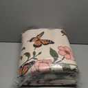 Floral Butterfly Rug 3'x5' - Washable Rug for Living Room Boho Beige Floral Carpet for Dining Room Door Mat Indoor Entrance 3'x5' Rugs Butterfly Mats (Multi 1004)