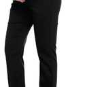 PACBREEZE Women's Maternity Pants for Work Over-Bump Pregnancy Casual Stretchy Straight Dress Pants with Pockets (XX-Large, 01 Update Black)