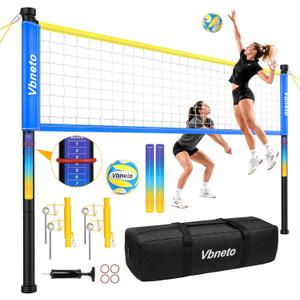 20FT Volleyball Net Set, Outdoor Volleyball Net for Backyard & Beach