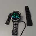 Military Smart Watches for Men, 1.7 Smartwatch with 1000 mAh Battery/Led Flashlight/Heart Rate/Sleep Monitor 100+ Sport Modes, Answer/Make Calls Fitness Watch for Android/iPhone, 2 Bands (Black)