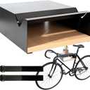 MOSHAY Bicycle Wall Mount S-Rack Bicycle Holder Aluminum Wood - Bicycle Mount for Road Bike Gravel Bike Touring Bike - Bicycle Stand Wall Indoor Storage for Garage Living Room
