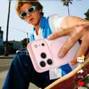 FNTCASE for iPhone 17 Pro Case: [Compatible with Magsafe] Translucent Matte Cases with [Full Camera Protection] [Screen Protector] Military Grade Shockproof Protective Phone Cover - Light Pink