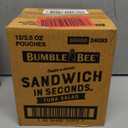 Bumble Bee Sandwich in Seconds Tuna Salad, 2.5 oz Pouches (Pack of 12) - Ready to Eat - Wild Caught Tuna Packet - 8g Protein per Serving - Gluten Free, Apr 2026