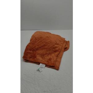 Bedsure GentleSoft Fleece Throw XL Blanket Burnt Orange - 300GSM Soft Lightweight Plush Cozy Blankets for Bed, Sofa, Couch, Travel, Camping, 50x70 inches