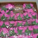 25pcs Artificial Flower Foam Rose Real Touch Roses Flower Heads with Stem for DIY Wedding Bouquets Centerpieces Arrangements Party Baby Shower Home Decor (Hot Pink)