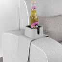 vodvob Couch Cup Holder,Anti-Spill Sofa Cup Holder Silicone Coaster,Suitable for Sofa Recliner Armchairs,Gray