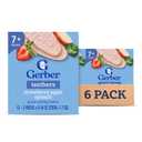 Gerber Teethers, Strawberry Apple Spinach Gentle Teething Wafers, Baby Teething Snacks, 6PK, Best Before 07/18/2026