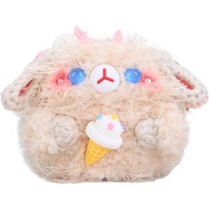 Plush Case Cover Compatible with Bose Ultra Open (2024) Handmade Knitted Cartoon Creative Funny Cute Earbuds Headphone Cases (Cute Sheep,for Bose Ultra Open (2024))