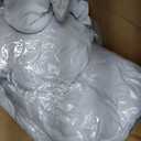 50 PCS White Washable and Removable Universal Wedding Banquet Chair Covers with Polyester Spandex Elastic Sliding Arc Design Chair Covers