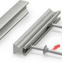 homdiy 5 Pack Adjustable Brushed Nickel Cabinet Pulls 1" to 4" (25-102mm) Adjustable Hole Distance Drawer Pulls