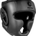 FIGHTR Boxing Headgear with Best fit | Boxing Helmet Guard for Sparring | Adjustable Size for MMA, Muay Thai, Kickboxing & Martial Arts ( Size Small-Medium, All Black)